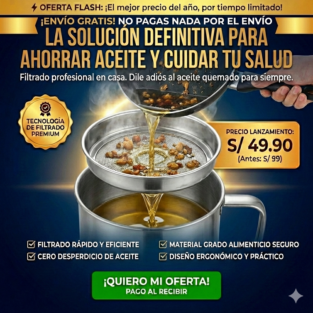 Olla con Filtradora de Aceite Premium